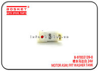 8-97855139-0 8978551390 Isuzu NPR Parts Front Washer Tank Motor Assembly For 4HK1 700P NKR