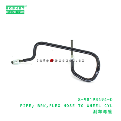 8-98193494-0 PIPE; BRK,FLEX HOSE TO WHEEL CYL suitable for ISUZU 8981934940