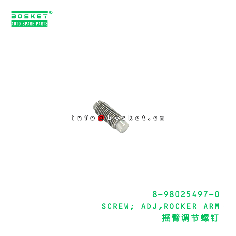 8-98025497-0 SCREW; ADJ,ROCKER ARM Suitable for ISUZU NHR 4JJ1 8980254970