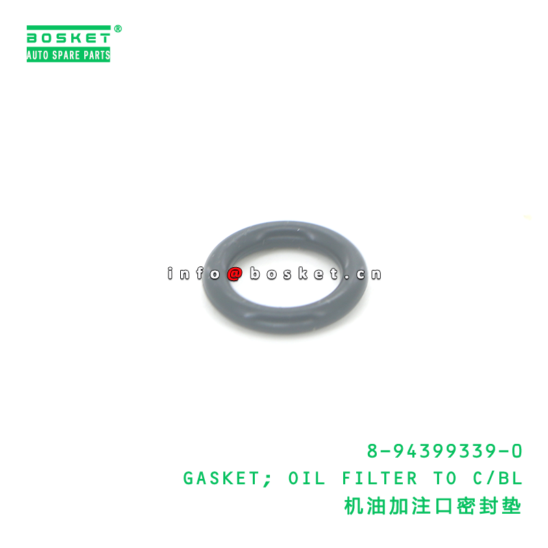 8-94399339-0 GASKET; OIL FILTER TO C/BL suitable for ISUZU 4HK1 8943993390